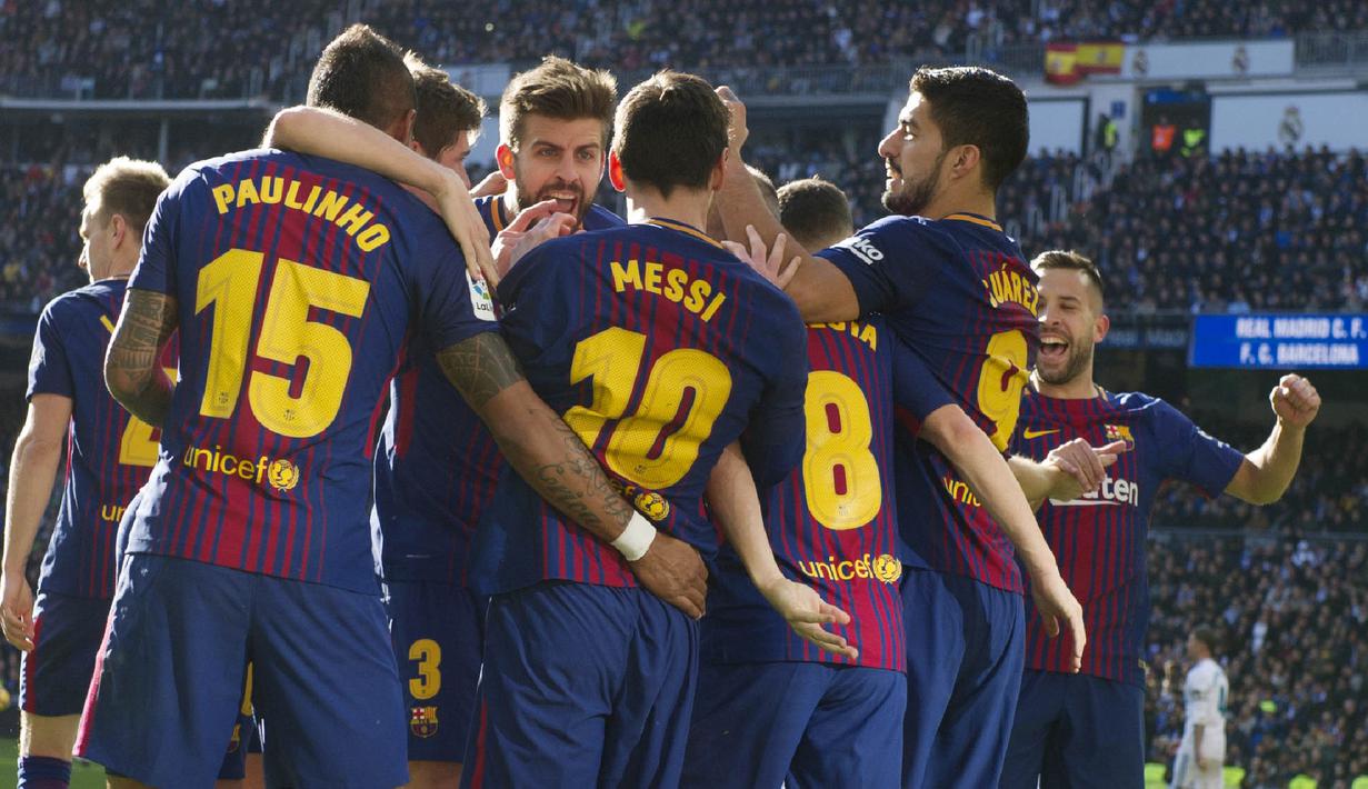 3. Barcelona - Pendapatan 648,3 juta euro (Rp10,5 triliun). (AFP/Curto De La Torre)