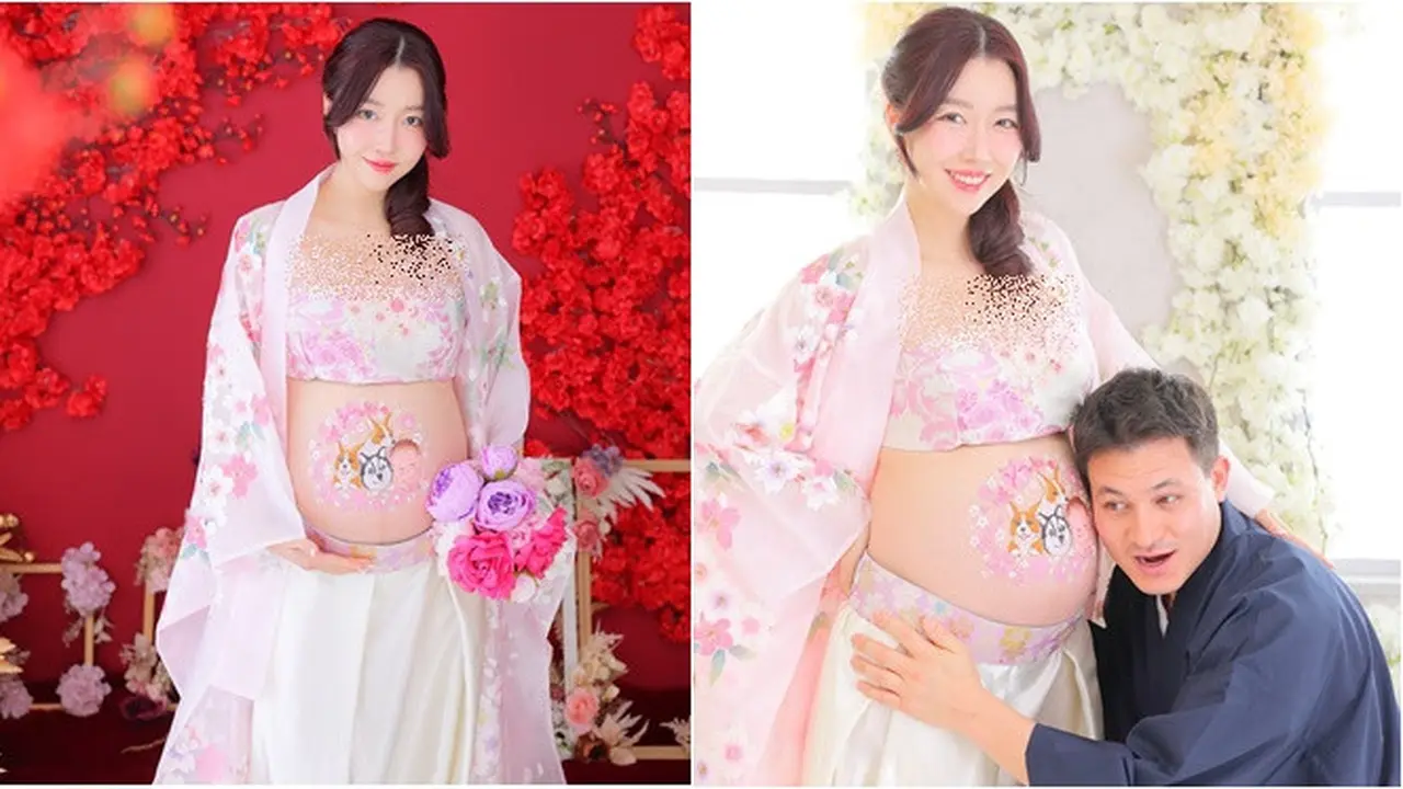 6 Potret Maternity Shoot Influencer Sunny Dahye, Bernuansa Jepang Estetik