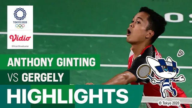 Berita video highlights kemenangan Anthony Ginting atas wakil dari Hungaria di Grup J Olimpiade Tokyo 2020, Minggu (25/7/2021) siang hari WIB.