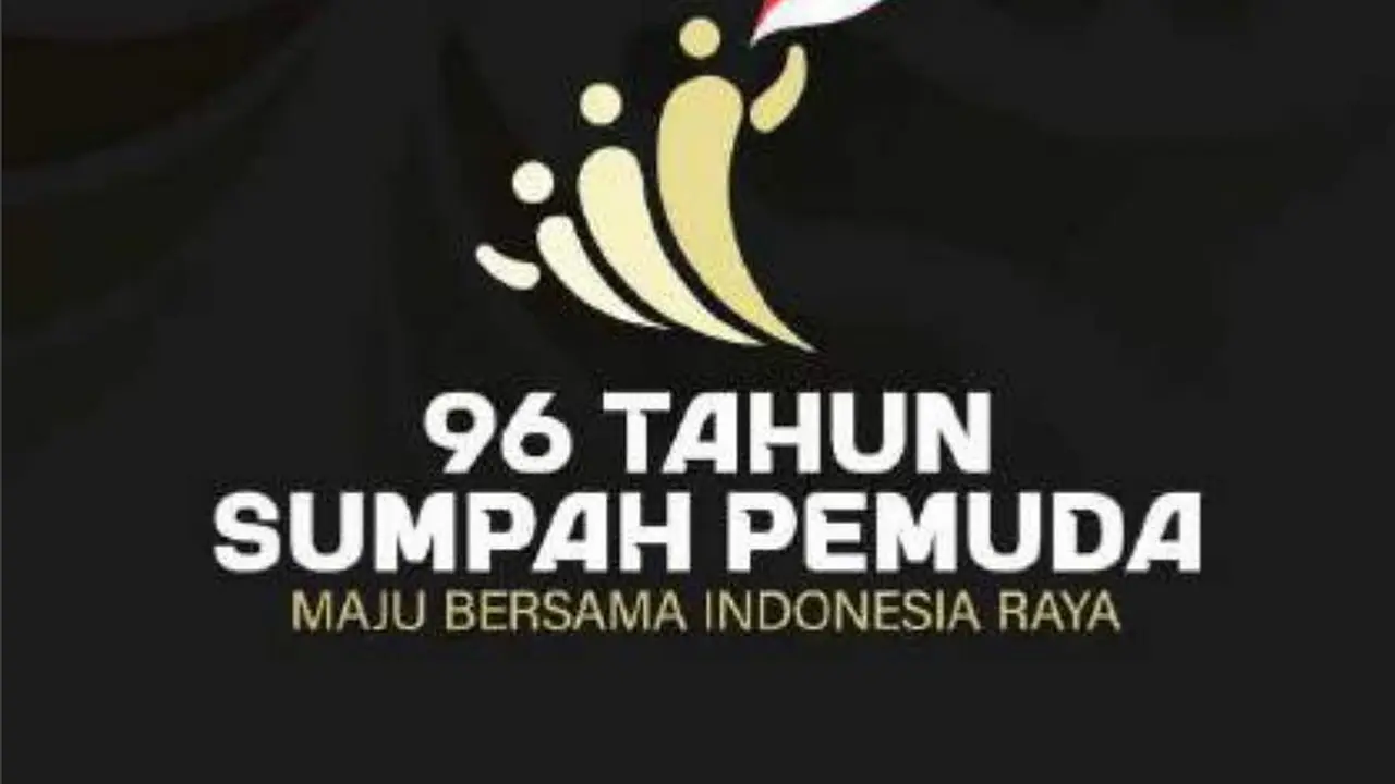 Logo peringatan Hari Sumpah Pemuda ke-96 tahun 2024 bertema 'Maju Bersama Indonesia Raya'.
