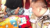 Penemuan Bayi di Jagakarsa, Jumat (21/10/2016). (Moch Harun Syah/Liputan6.com)