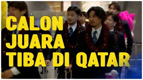 VIDEO: Timnas Jepang Tiba di Qatar, Jadi Lawan Terberat Timnas Indonesia di Grup D Piala Asia 2023
