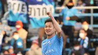 Kazuyoshi Miura, pemain sepak bola Jepang yang sudah berusia 54 tahun (AFP)