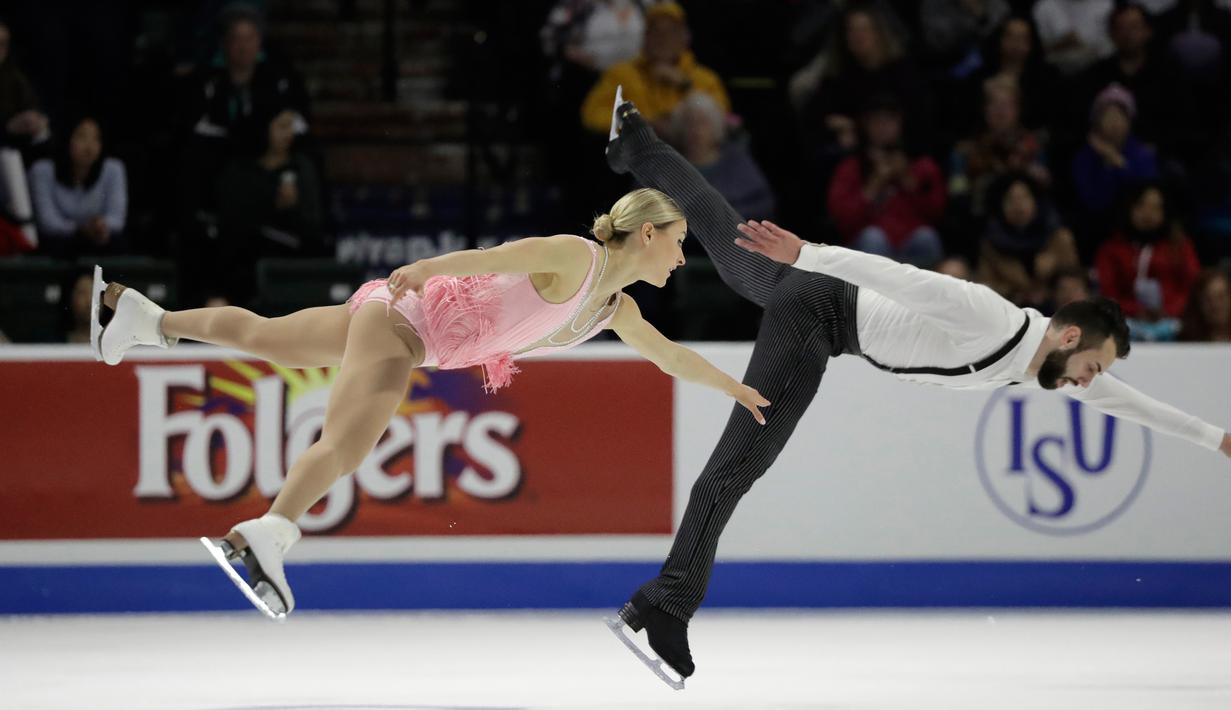 Foto Aksi Gemulai Pasangan Atlet Dunia Di Skate America 2018 Bola Liputan6 Com