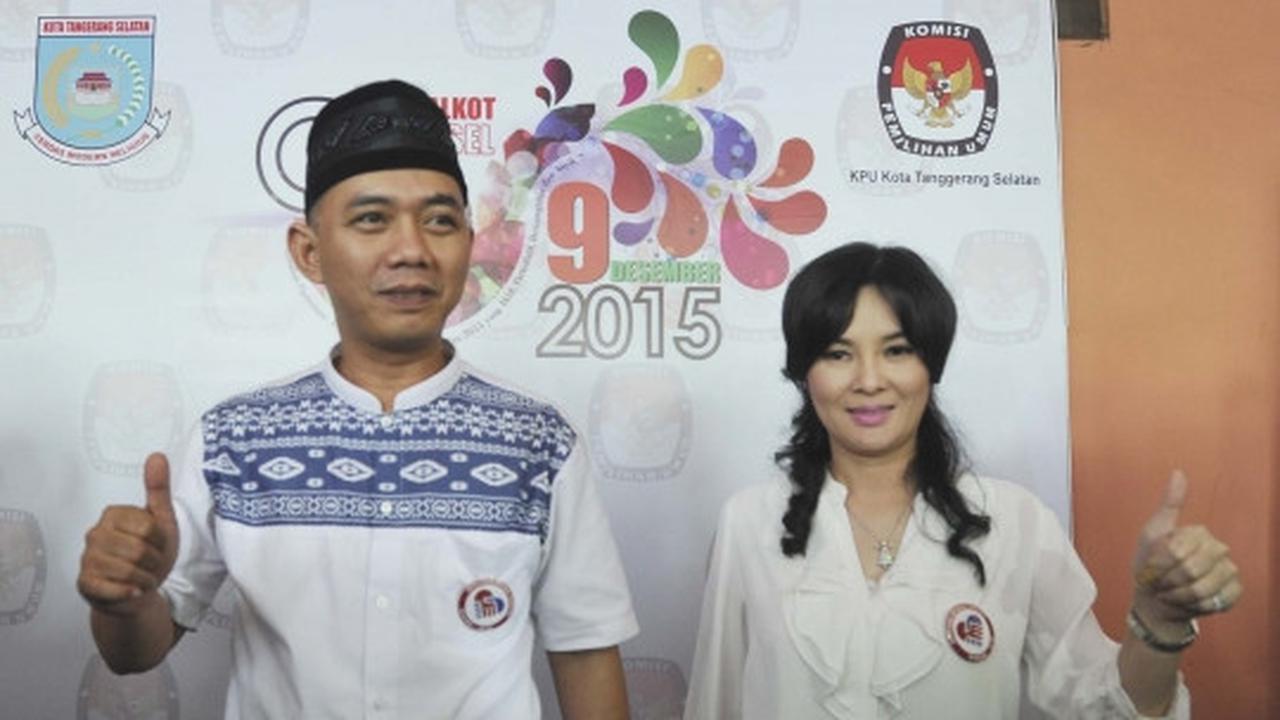 Pasangan Ikhsan Modjo dan Li Claudia Chandra maju di Pilkada Tangsel