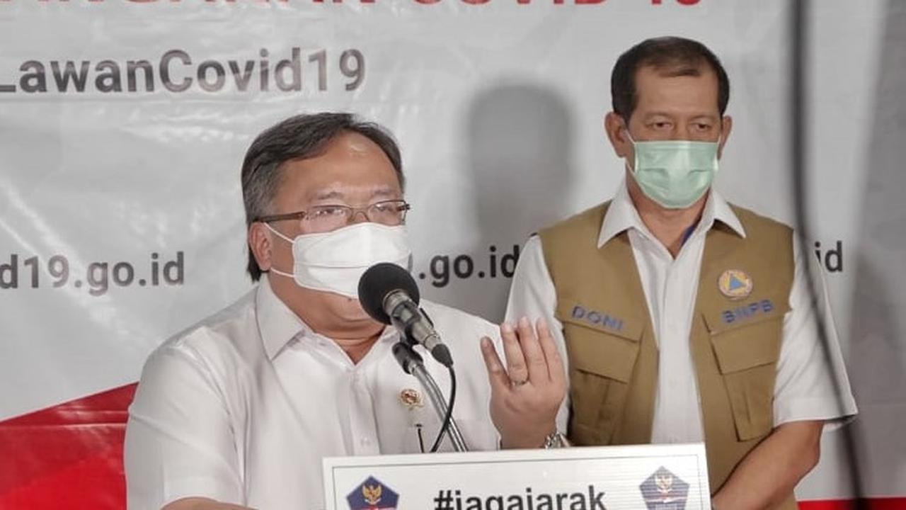 Kepala BRIN Bambang P.S. Brodjonegoro dan Kepala BNPB Letnan Jenderal TNI Doni Monardo