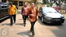 Mantan Wakil Menteri Hukum dan HAM, Denny Indrayana mendatangi Bareskrim Mabes Polri Jakarta, Senin (5/10/2015). Denny mengajukan beberapa nama saksi dalam kasus dugaan korupsi payment gateway di Kemenkumham. (Liputan6.com/Helmi Fithriansyah)