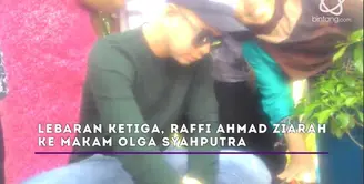 Raffi Ahmad ziarah ke makam sahabatnya, Olga Syaputra.