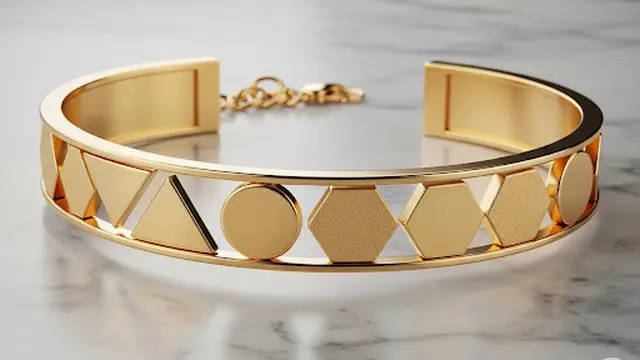 Gelang Emas Geometrik
