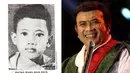Foto Rhoma Irama ketika kecil dengan  fotonya ketika dewasa sangat jauh berbeda. Rhoma mengaku dulu cita-citanya menjadi pilot bukan penyanyi (Istimewa)