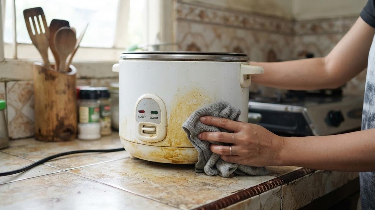 Cara Membersihkan Bagian Bawah Rice Cooker yang Menguning, Ikuti 7 Langkah Ini