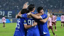 Persib mencetak gol melalui Thom Haye dan Andrew Jung. Jung sendiri mencatatkan brace alias mengemas dua gol di pertandingan ini. (Bola.com/Erwin Snaz)
