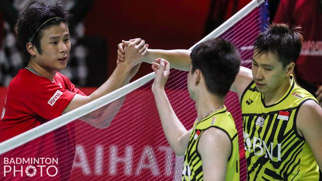 Foto: Indonesia Tanpa Gelar Juara di Indonesia Masters 2021 usai Marcus / Kevin Ditumbangkan oleh Wakil Jepang