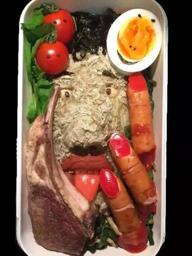 7 Potret Plating Makanan dengan Bentuk Muka Ini Kocak Banget