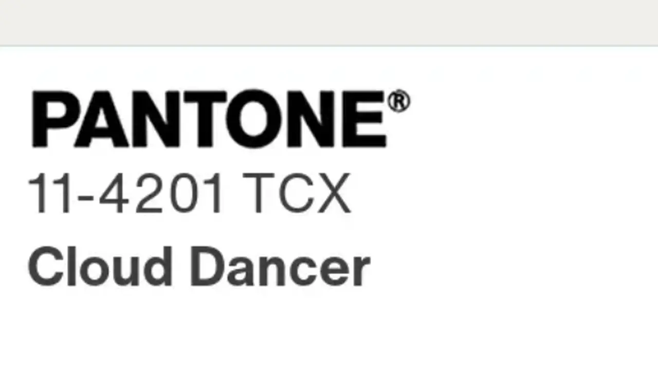 Pantone Tetapkan Cloud Dancer Sebagai Warna Minimalis di 2026, Apa Maknanya?