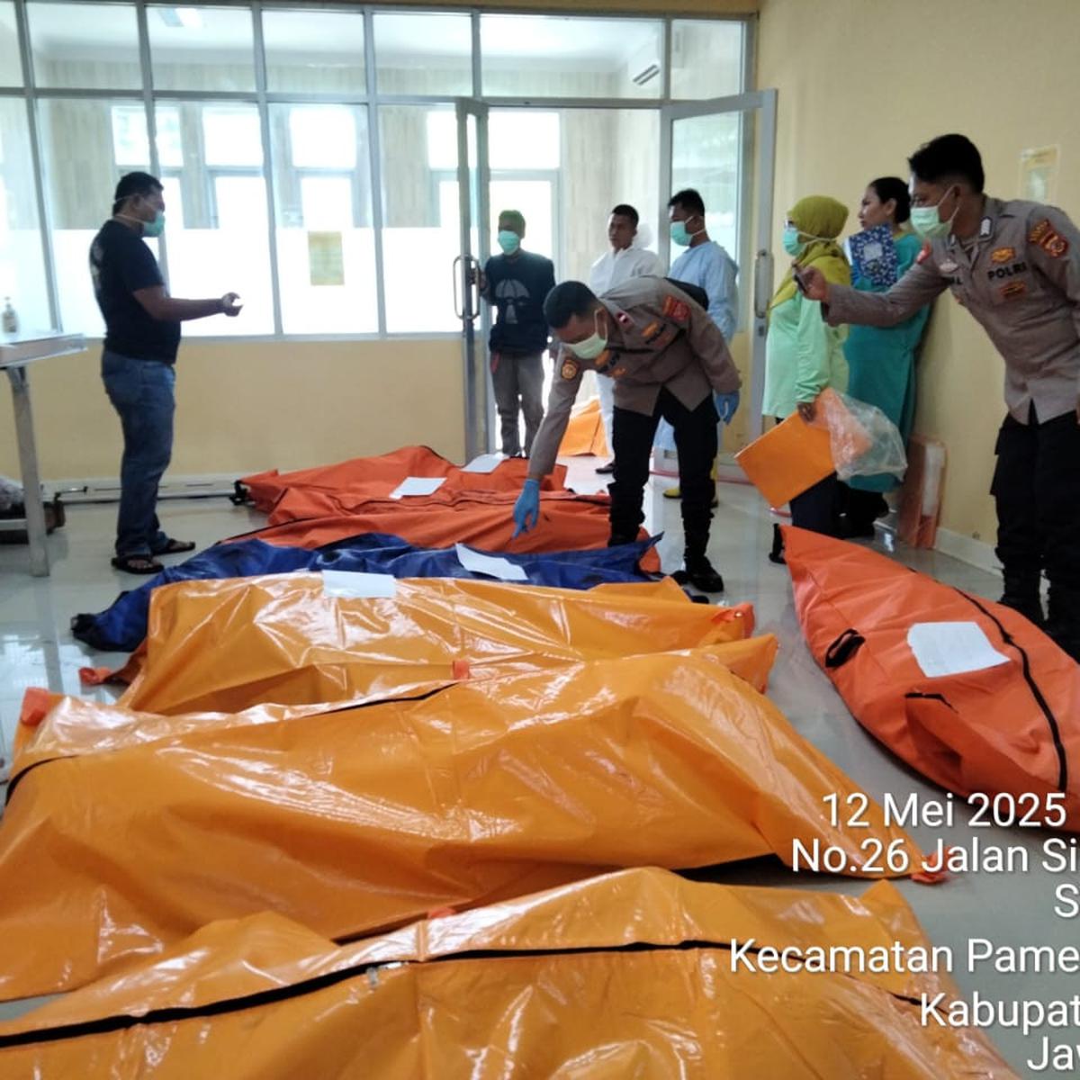 Kantong jenazah terkait ledakan di Garut