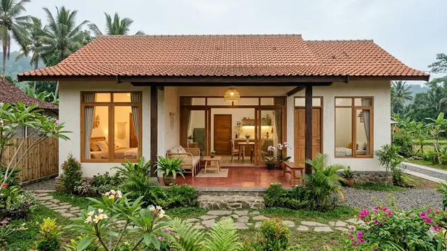 Model Rumah Minimalis 1 Lantai 2 Kamar