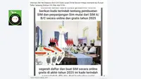 Cek Fakta: Link Pendaftaran Perpanjangan dan Pembuatan SIM Online 2025 Gratis Ini Tidak Benar