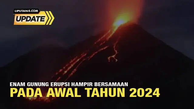Ada 101 erupsi atau letusan dari 6 gunung api di Indonesia yang tercatat sejak awal tahun ini. Data ini merujuk laman Magma Indonesia, Pusat Vulkanologi dan Mitigasi Bencana Geologi (PVMBG), Badan Geologi Kementerian Energi Sumber Daya Mineral (ESDM)...