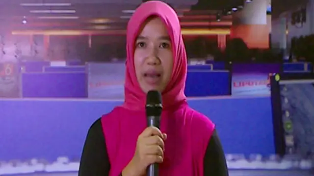 Nurdiana Nurma Pengunjung dan Peserta Presenter di Indonesia Broadcaster Expo 2013