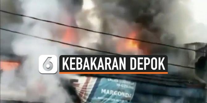 VIDEO: 4 Toko Ludes Terbakar Akibat Kebocoran Gas