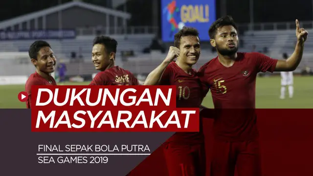 VIDEO: Dukungan Masyarakat untuk Timnas Indonesia Jelang Final Sepak Bola SEA Games 2019