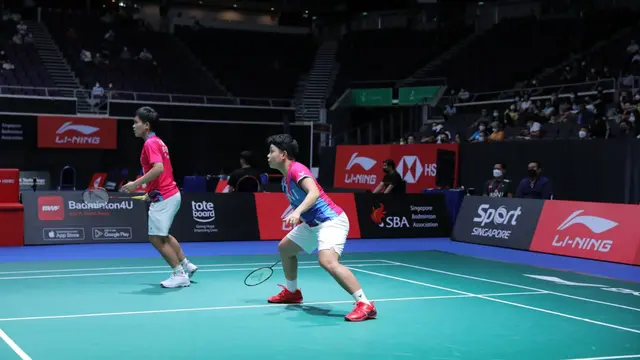 Apriyani Rahayu/Siti Fadia silva Ramadhanti - Singapore Open 2022 - 16 Juli 2022