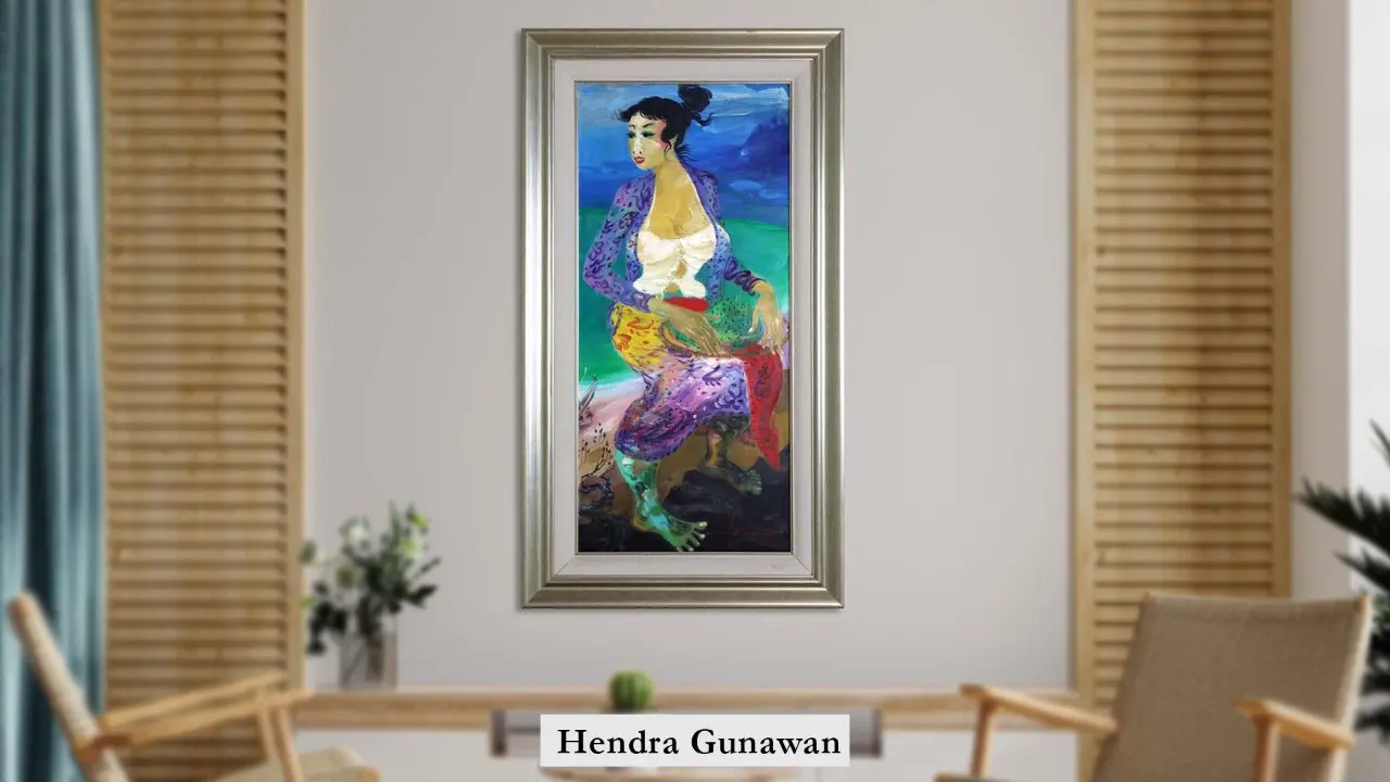Lukisan seorang Wanita karya Hendra Gunawan ikut dilelang. (Istimewa).