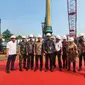 Sekretaris Daerah Provinsi DKI Jakarta, Joko Agus Setyono saat prosesi seremonial peletakan batu pertama pembangunan rusun di Cilangkap, Jakarta Timur. (Foto: Istimewa).