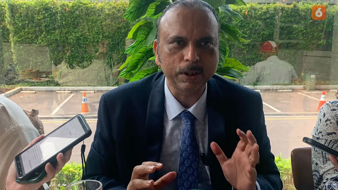 Duta Besar India untuk ASEAN, Jayant Khobragade dalam pertemuan dengan media pada Kamis (12/1/2023).