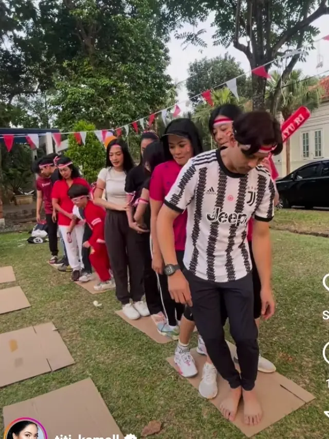 Lomba Agustusan ala bintang sinetron Satu Cinta Dua Hati (Foto: instagram titi_kamall)