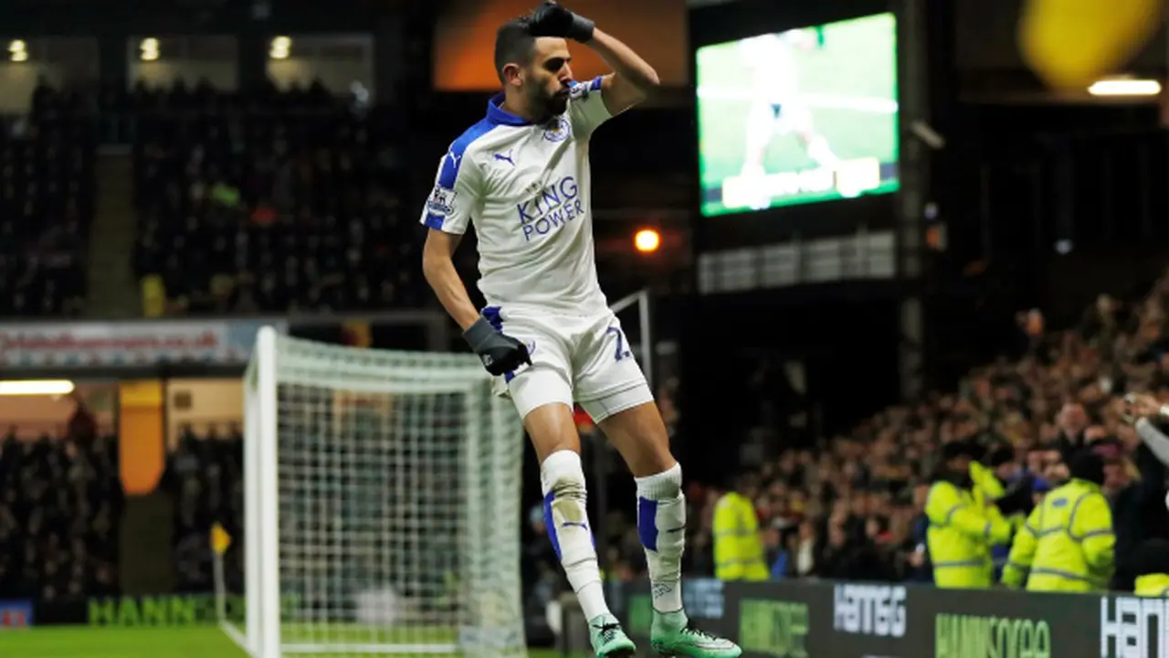 Gelandang Leicester City, Riyad Mahrez (Liputan6)