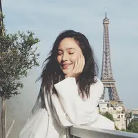 Tatjana Saphira dengan rambut indah mempesona. (Sumber foto: tatjanasaphira/instagram)