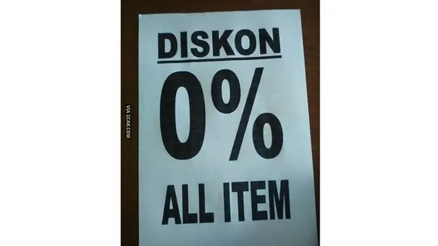 6 Tulisan Diskon di Supermarket Ini Bikin Mikir Dua Kali