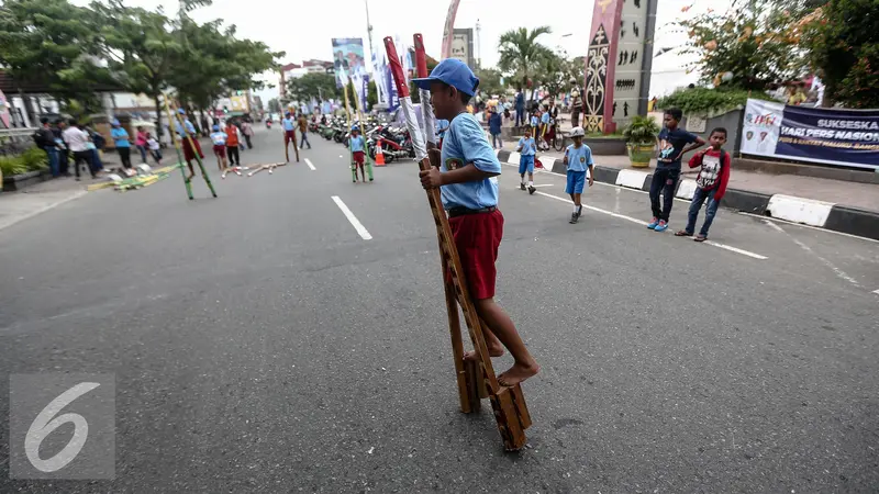 Permainan Khas Maluku Hadir dalam Peringatan Hari Pers Nasional