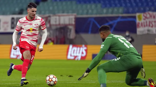 FOTO: Manchester City Tumbang di Kandang RB Leipzig