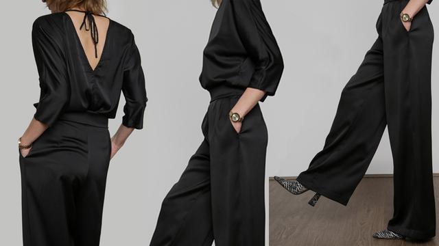 Ilustrasi wide legged trousers outfit