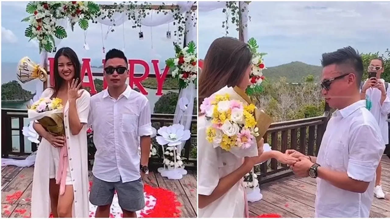 6 Momen Romantis Atries Angel Mantan Chef Juna Dilamar Kekasih