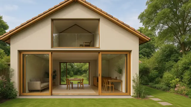 Apakah Desain Rumah Sederhana dengan Mezzanine Cocok untuk Lahan Luas/Ilustrasi gambar AI