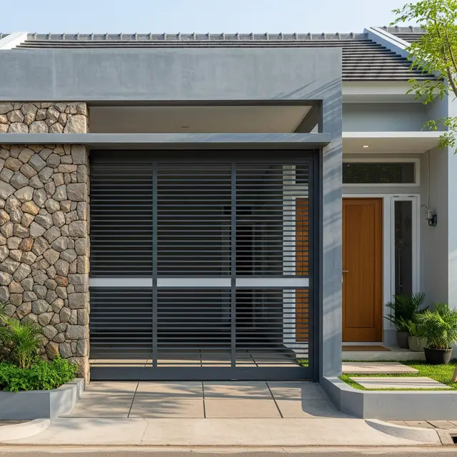 9 Model Carport Tertutup dengan Pintu Geser Otomatis, Solusi Modern Keamanan Rumah