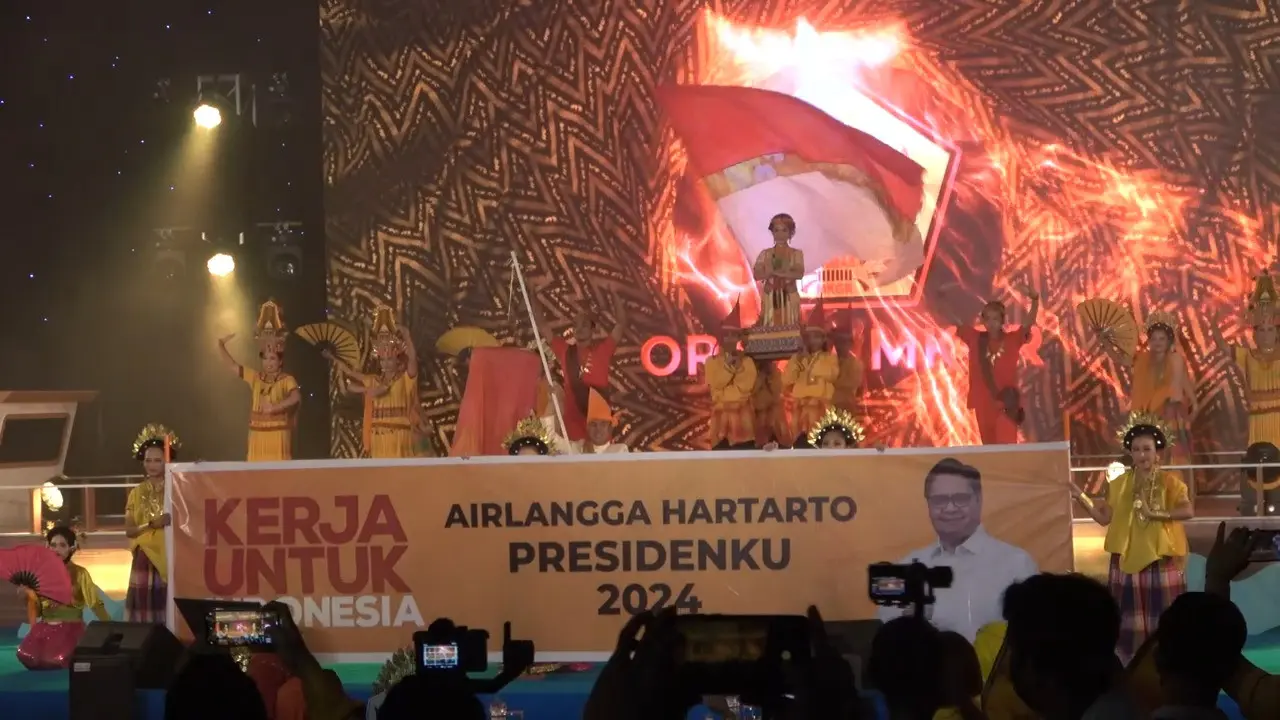 Rangkaian kegiatan perayaan HUT ke-62 Ormas MKGR di Makassar (Liputan6.com/Fauzan)