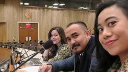 Suasana saat artis Tasya Kamila menjadi wakil Indonesia di acara PBB. Perhelatan Economic and Social Council (ECOSOC) Youth Forum itu dihelat pada 30-31 Januari 2018 di New York City, Amerika Serikat. (Instagram/tasyakamila)