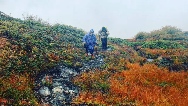 Pendaki di Gunung Pyoyin Razi. (Dok: IG @astonj.dunbar)