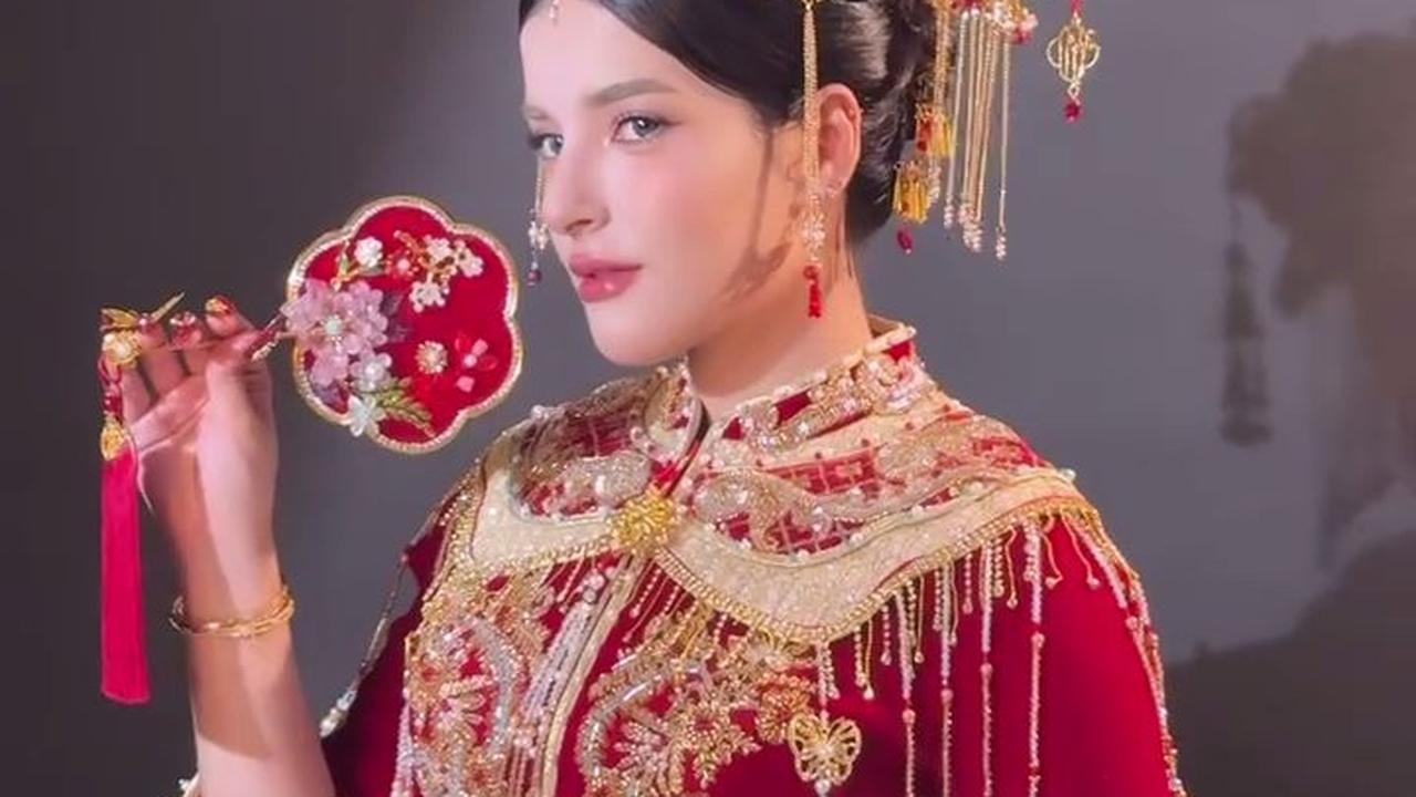 Manglingi, 7 Potret Tasya Farasya Makeup ala Pengantin China - Paras Cantiknya bak Unreal