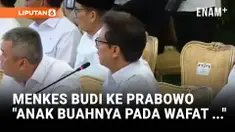 Menteri Kesehatan (Menkes) Budi Gunadi Sadikin melapor kepada Presiden Prabowo Subianto dalam Sidang Kabinet di Istana, Senin, 15 Desember 2025. Budi mengungkapkan program Cek Kesehatan Gratis saat ini sudah mencapai 65 juta masyarakat.