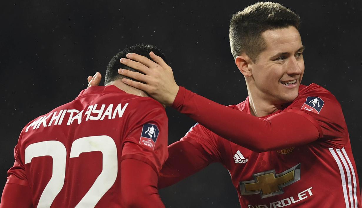 Musim ini Ander Herrera memang menjadi andalan dari Jose Mourinho untuk mengisi lini tengan Manchester United. (AFP/Paul Ellis)