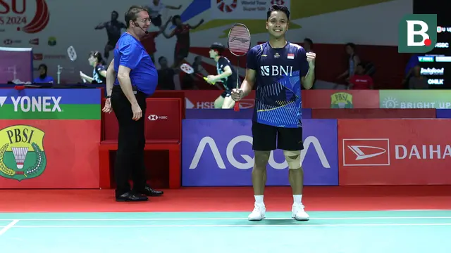 Anthony Ginting di babak 32 besar Indonesia Masters 2024
