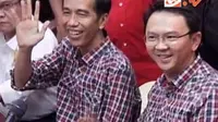 Pelaksana tugas (Plt) Gubernur DKI Jakarta Basuki Tjahaja Purnama menerima kunjungan 3 anggota DPRD DKI.