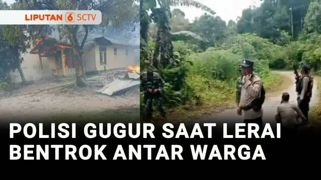 VIDEO: Berusaha Melerai Aksi Bentrok Antarwarga di Maluku Tengah, Anggota Polsek Wahai Gugur