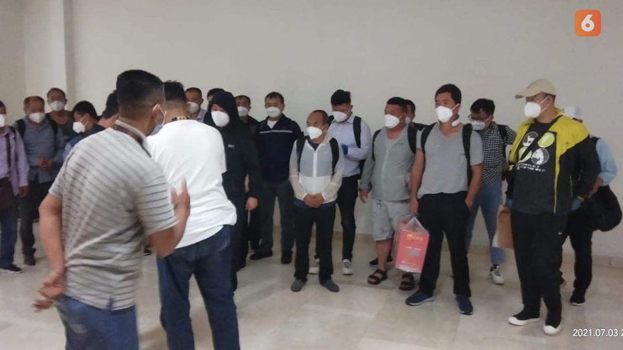 TKA asal Tiongkok tiba di Sulsel (Liputan6.com/istimewa)
